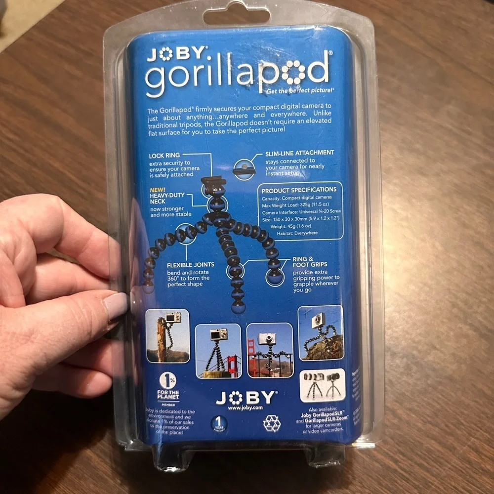 Joby GorillaPod New In Package. Blue And Black. Flexible Camera Mount